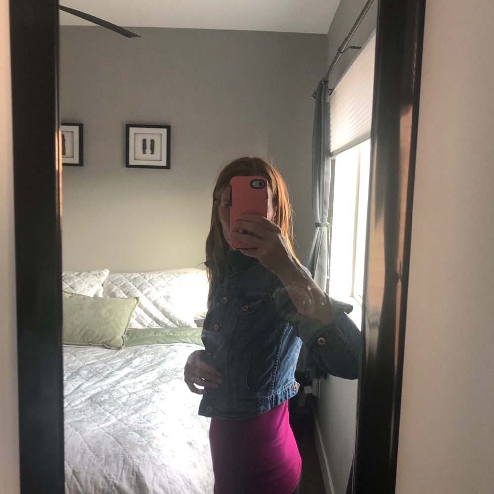 Cropped Denim Jacket - image 3